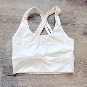 Buff bunny xs white sports bra